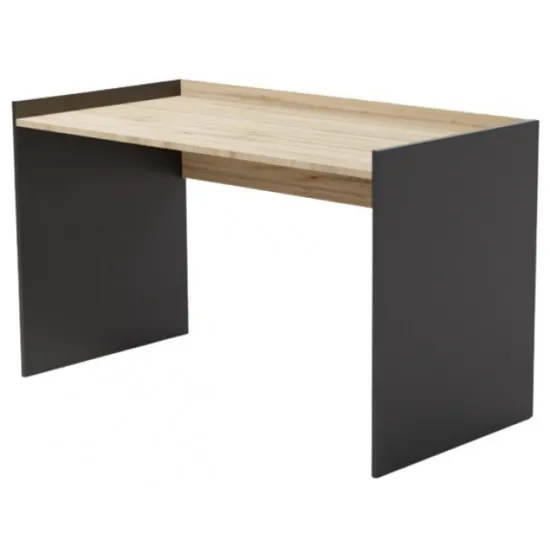 Masa de birou Smartex Tab 120cm, Negru/Stejar Închis