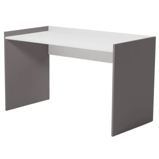 Masa de birou Smartex Tab, 130x65 cm, Alb/Grafit