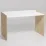 Masa de birou Smartex Tab, 130x65 cm, Alb/Stejar Închis