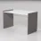 Masa de birou Smartex Tab, 140x65 cm, Alb/Grafit
