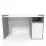 Masa de birou Smartex Tab Classic, 130x60 cm, Alb/Grafit