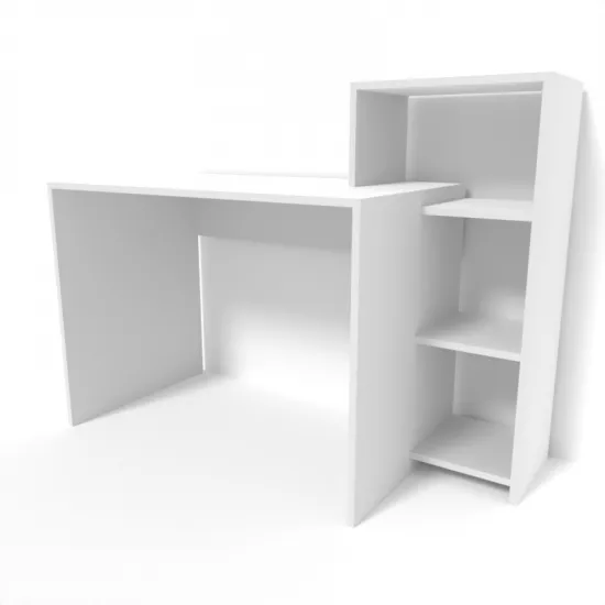 Masa de birou Smartex M2, 110x60 cm, Alb