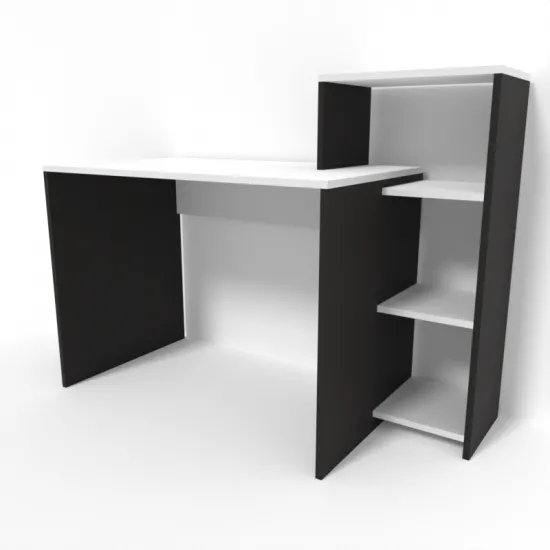 Masa de birou Smartex M2, 120x60 cm, Alb/Negru