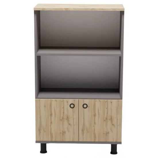 Raft Smartex Mini, 70x35x115.5 cm Grafit/Stejar Închis