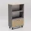 Raft Smartex Mini, 70x35x115.5 cm Grafit/Stejar Închis