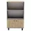 Raft Smartex Mini, 70x35x115.5 cm Grafit/Stejar Închis