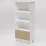 Raft Smartex Mediu, 70x35x171.4 cm Alb/Stejar Închis