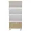 Raft Smartex Mediu, 70x35x171.4 cm Alb/Stejar Închis