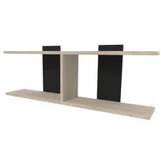 Raft de perete Smartex RD13, Negru/Stejar Deschis