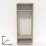 Шкаф Smartex N1, 80x52x206 см, Дуб Светлый