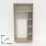 Dulap Smartex N2, 100x52x206 cm, Stejar Deschis