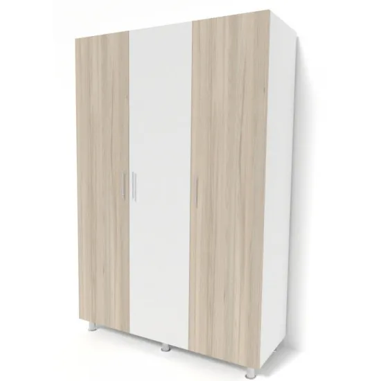Dulap Smartex N3 (120 cm), Alb/Stejar Deschis
