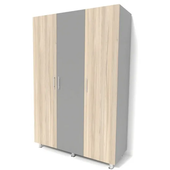 Шкаф Smartex N3, 120x52x208 см, Графит/Дуб Светлый