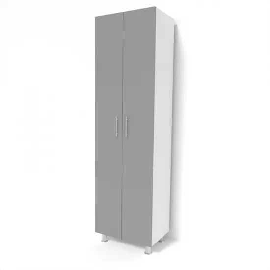 Dulap Smartex N4, 60x40x208 cm, Alb/Grafit
