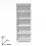Dulap Smartex N4, 80x40x208 cm, Alb/Stejar Deschis