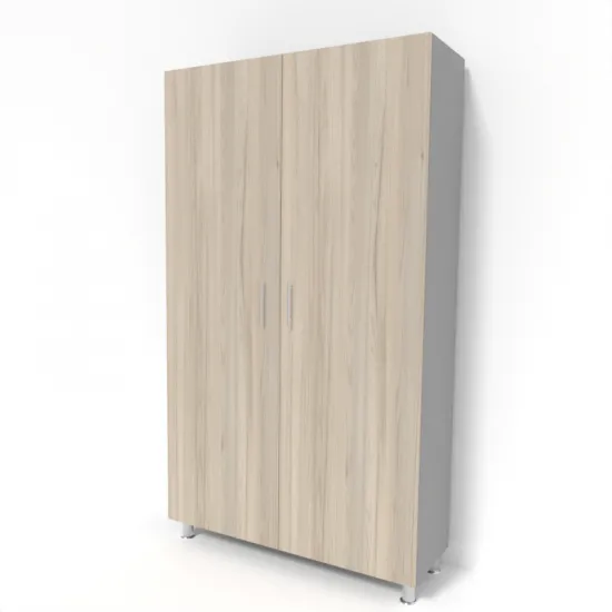 Шкаф Smartex N4, 120x40x208 см, Графит/Дуб Светлый
