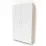 Dulap Smartex N4, 120x40x208 cm, Stejar Deschis/Alb