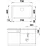 Chiuvetă de bucătărie Blanco Subline 700-U,730x460 mm, Negru (526001)