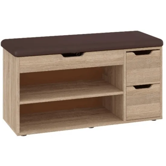 Тумба для обуви «Б-7» Дуб сонома/коричневый