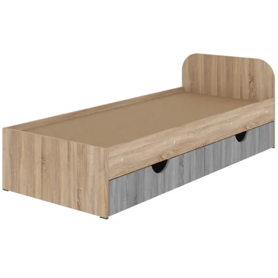 Детская кровать Pehotin Соня-1, без ящиков 190х80 см, Дуб сонома