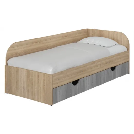 Детская кровать Pehotin Соня-2, без ящиков 190х80 см, Дуб сонома