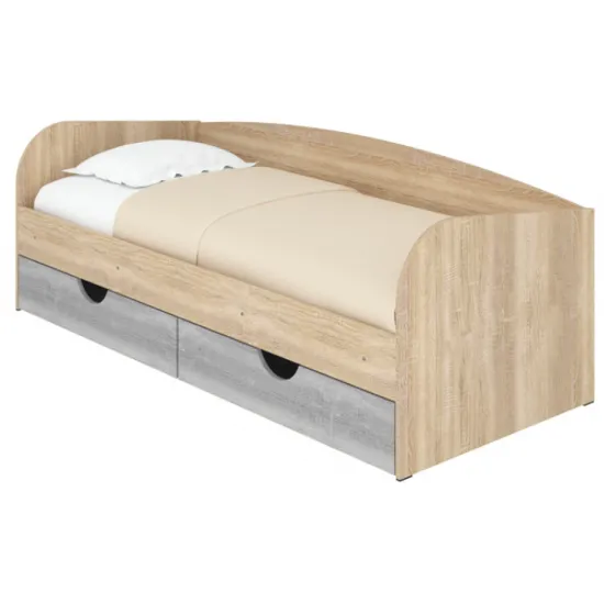 Детская кровать Pehotin Соня-3, без ящиков 190х80 см, Дуб сонома