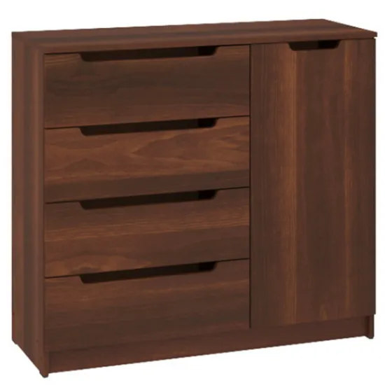 Comodă Pehotin К-4+1 Eco, 100x38x90 cm, Nuc