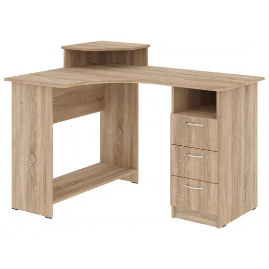 Masa de birou Pehotin Compact, Sonoma