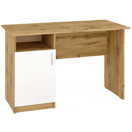 Masa de birou Pehotin Leon, Stejar Taho/Alb