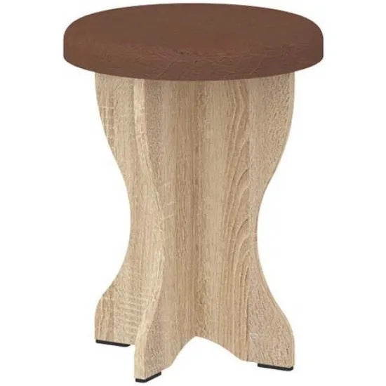 Стул Pehotin Табурет-2 Дуб сонома/коричневый