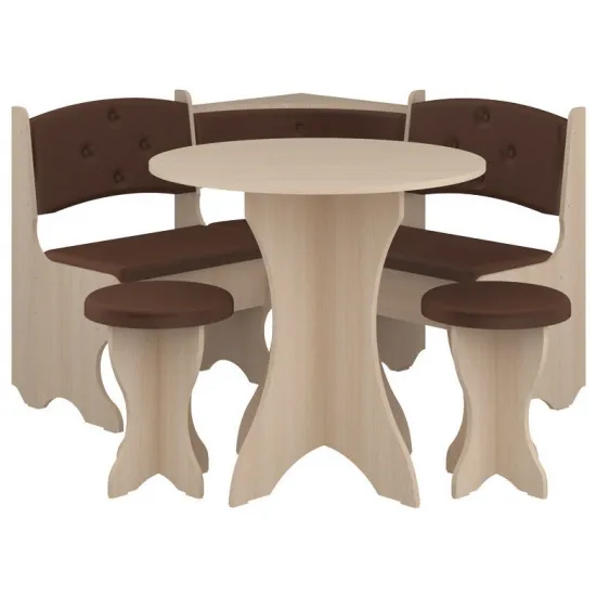 Set coltar bucatarie Pehotin Boiaryn, Stejar Sonoma/Maro