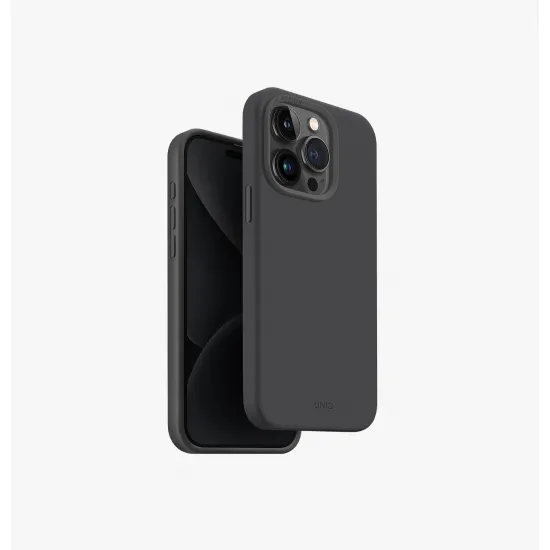 Husă Uniq Hybrid Magclick Charging Lino Hue pentru Apple iPhone 15 Pro, Black