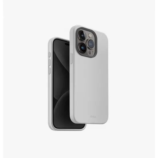 Чехол Uniq Hybrid Magclick Charging Lino Hue для Apple iPhone 15 Pro, Grey