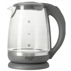 Fierbător electric Adler AD1286 Black/Transparent (2 l/2200 W)