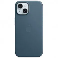 Husă FineWoven Case with MagSafe pentru iPhone 15, Pacific Blue