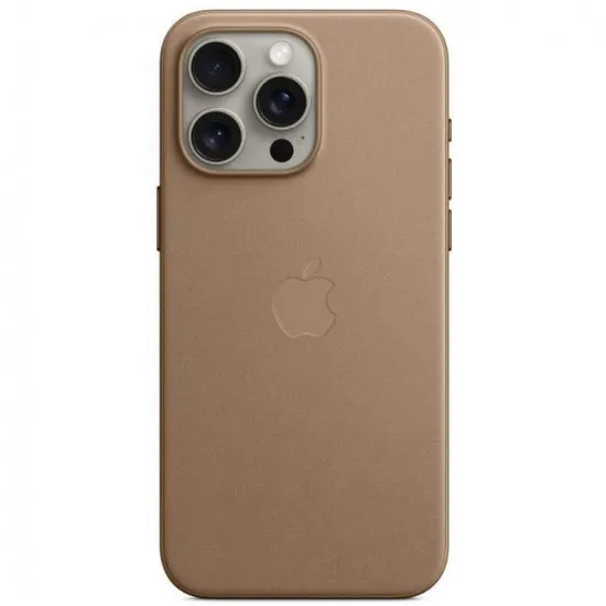 Husă FineWoven Case with MagSafe pentru iPhone 15 Pro Max, Taupe