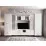 Living ML-Mobila Velvet Set N4 (340 cm), Alb/Auriu