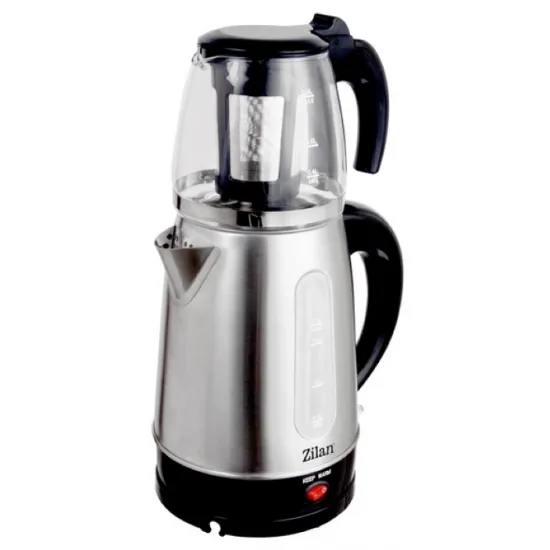 Fierbător electric Zilan ZLN3581 Inox (1.7 + 0.9 l/2200 W)