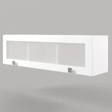 Шкаф навесной ML-Mobila Мира N8, 140x35x40 cm, Белый