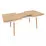 Masă de bucătărie extensibilă Eva DT-433-4WO, Wood