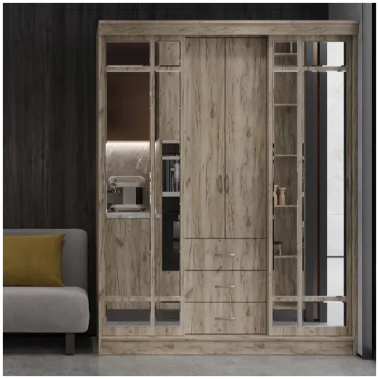 Dulap-cupeu ML-Mobila Diplomat (200x210), Stejar craft sur