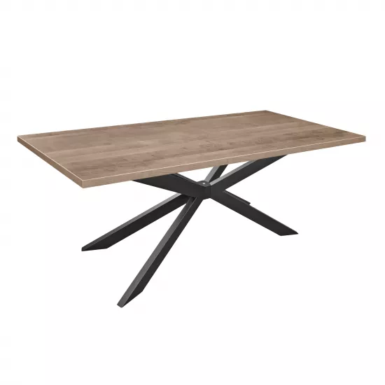 Masă pentru bucătărie DP Porto 150x80, Colonial/Black Leg