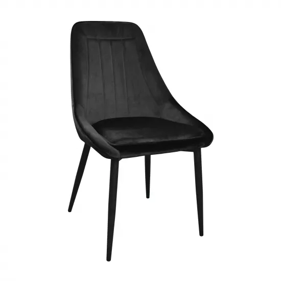 Стул Decoprim Florida, Catifea Black HLR66/Black Legs