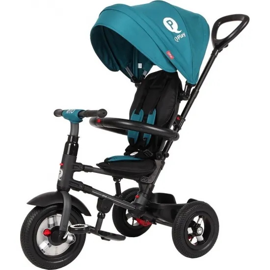 Tricicleta Qplay Rito Rubber Blue/Green