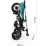 Трицикл Qplay Rito Rubber Blue/Green