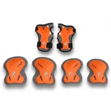 Set de protectii pentru genunchi si coate 4Play SP-01 Orange (S) Set de protectii pentru genunchi si coate 4Play SP-01 Orange (S)