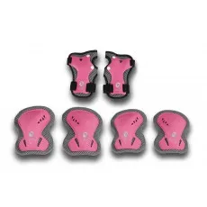 Set de protectii pentru genunchi si coate 4Play SP-01 Pink (S) Set de protectii pentru genunchi si coate 4Play SP-01 Pink (S)