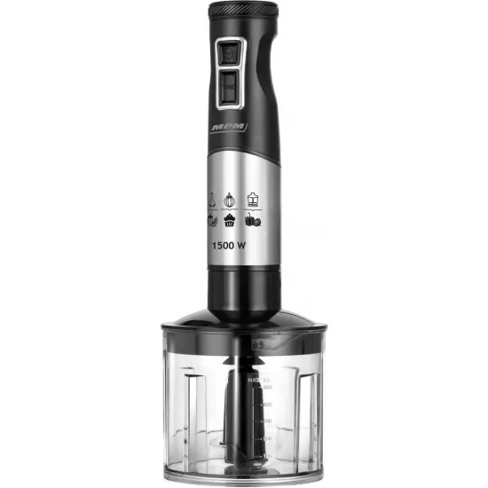 Блендер погружной MPM MBL-34M Inox/Black (1500 Вт)