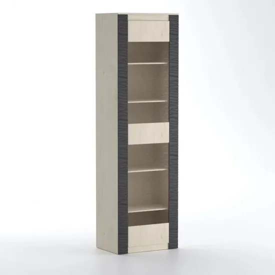 Пенал ML-Mobila Гамма 4 (64,6 см) со стеклом, Дуб приморский / Венге