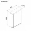 Нижний кухонный шкаф Ambianta Astra 200 FI ДСП, Белый